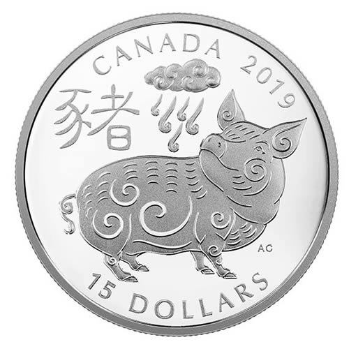 RCM-New-Release:-2019-1-Oz.-Pure-Silver-Coin---Year-Of-The-Pig